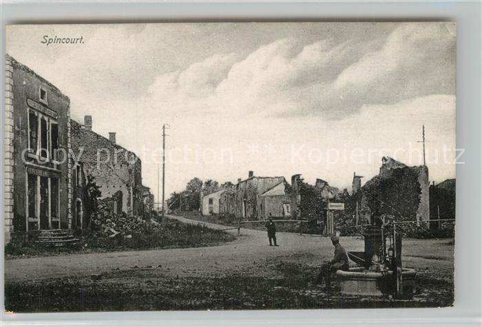 Spincourt Zerstoerung im WK1