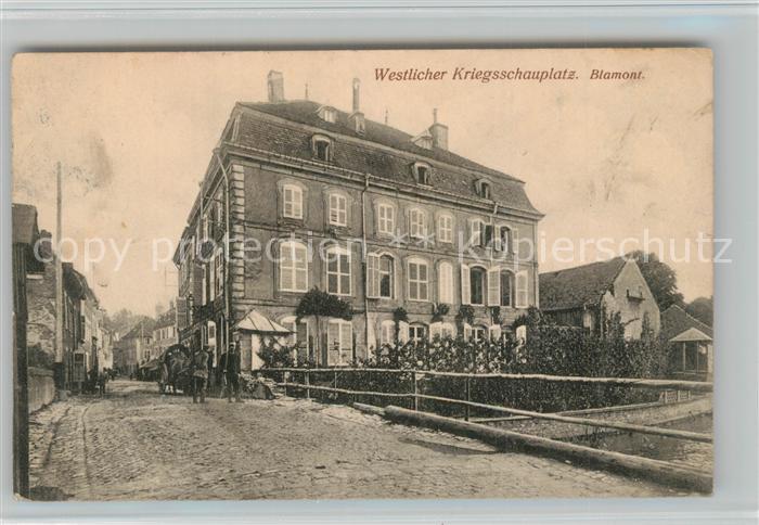 Blamont Meurthe-et-Moselle Dorfmotiv