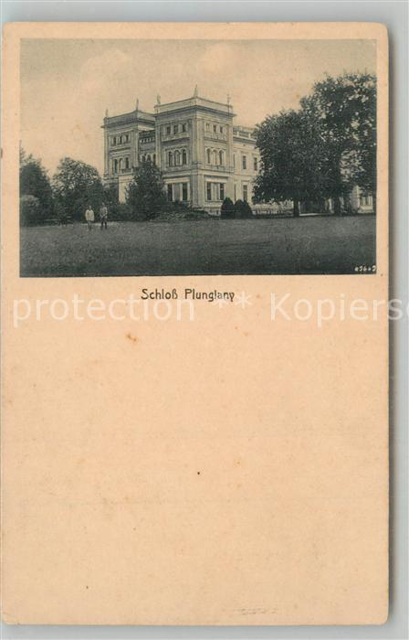 Schloss Plunglany Teilansicht Feldpostkarte