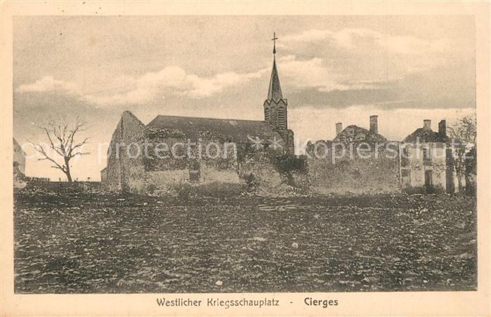 Cierges Aisne Westlicher Kriegsschauplatz