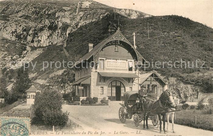 Lourdes Hautes Pyrenees Funiculaire du Pic du Jer La Gare