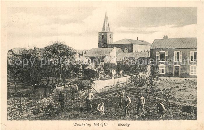 Essey-et-Maizerais Weltkrieg Ortsansicht Kirche