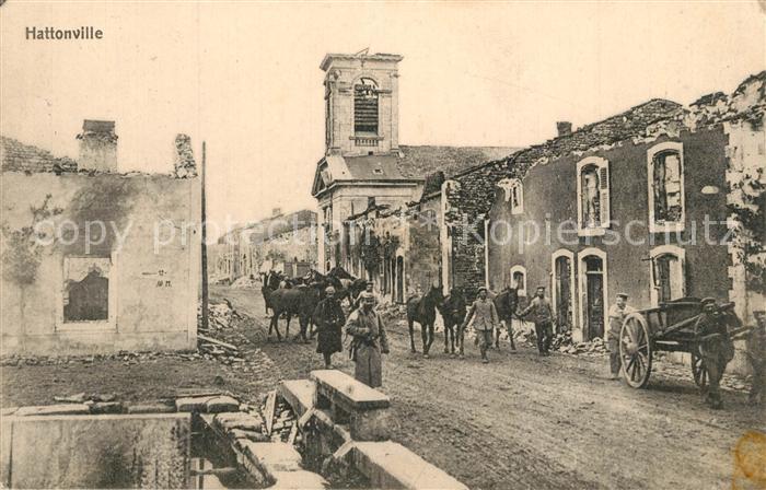 Hattonville Hattonchatel Ruinen Kriegszerstoerung