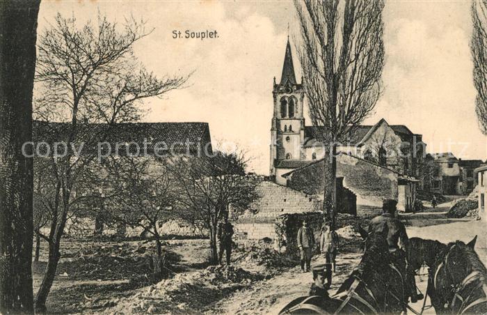 Saint-Souplet Nord Ruinen Zerstörung Krieg