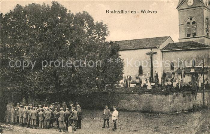 Brainville Meurthe-et-Moselle Woevre Kirche Soldaten