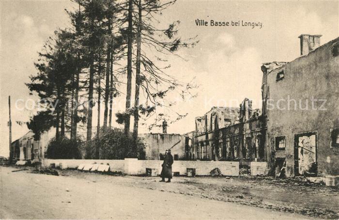 Longwy Lothringen Ville Basse Kriegszerstörung