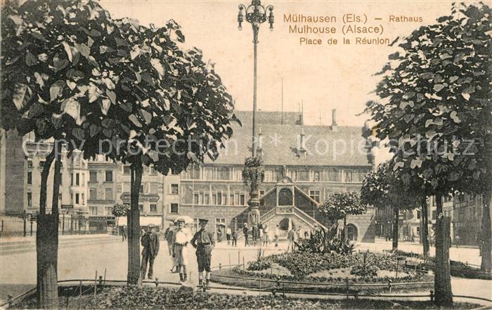 Mulhouse Muehlhausen Rathaus Place de la Reunion