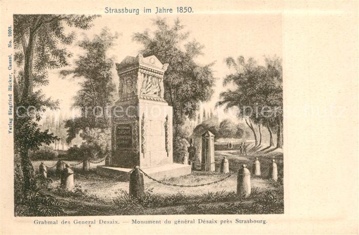 Strasbourg Alsace Grabmal General Desaix