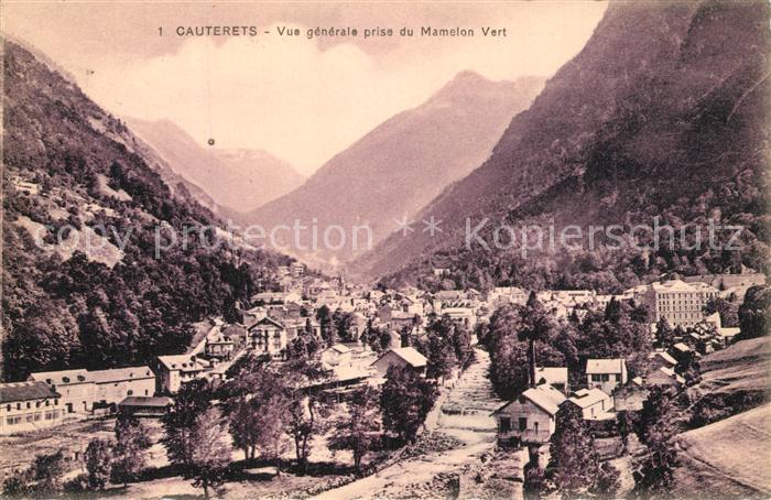 Cauterets Panorama Mamelon Vert