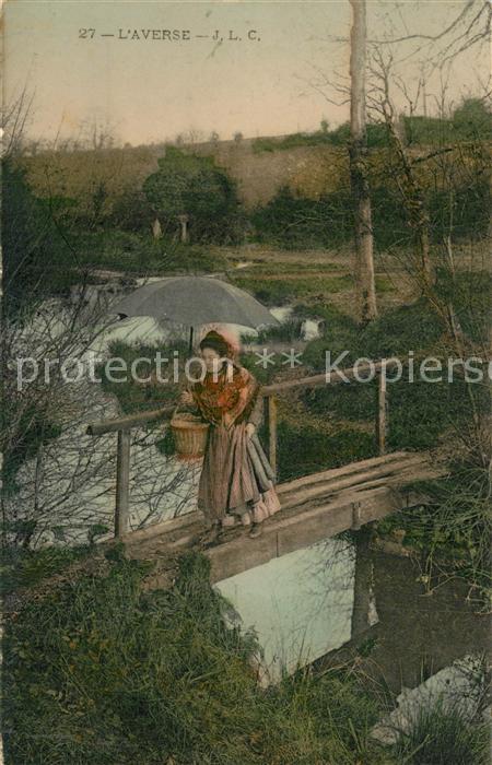 Evreux Le Averse Holzsteg Frau