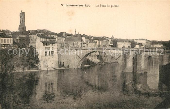 Villeneuve-sur-Lot Bruecke Stadtansicht