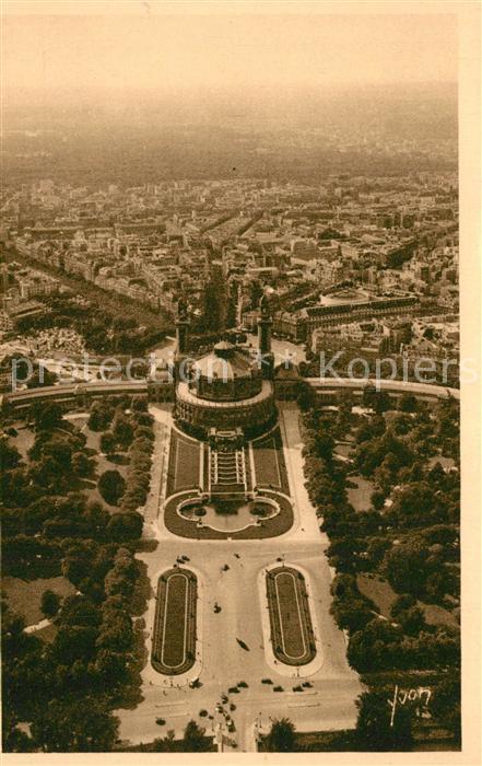 Paris Blick vom Eiffelturm Bois le Boulogne