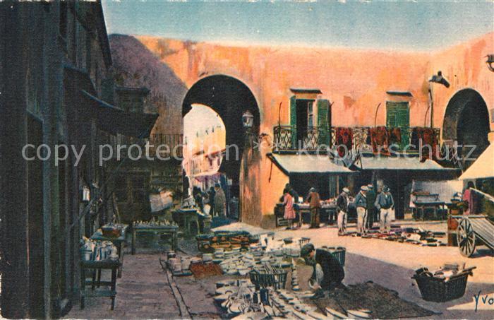 Nice Alpes Maritimes Un coin du Vieux Marche Kuenstler Yvon