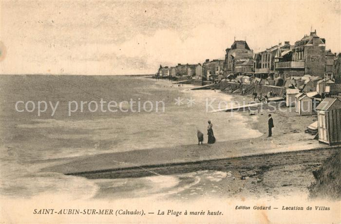 Saint-Aubin-sur-Mer Calvados Strand Promenade
