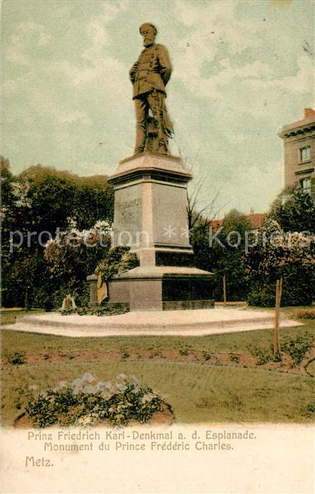 Metz  57 Moselle Denkmal Prinz Friedrich Karl an der Esplanade