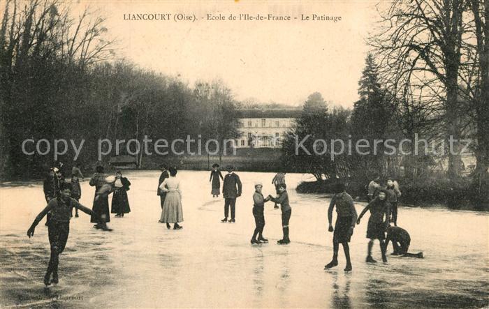 Liancourt Schlittschuhlaeufer Schule Ile de France