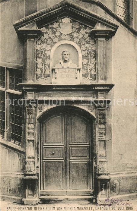 Ensisheim Balde Denkmal Alfred Marzolff