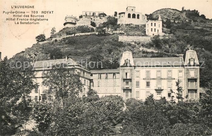 Puy de Dome Le Hotel des Bources Hotel France Angleterre Sanatorium