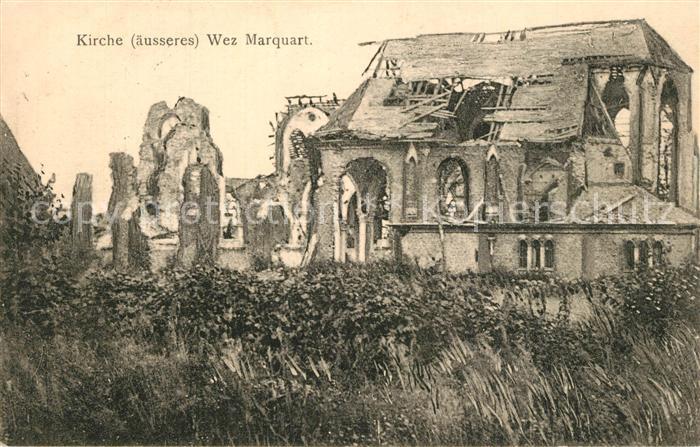 Armentieres Wez Marquart Kirche Kriegszerstörung