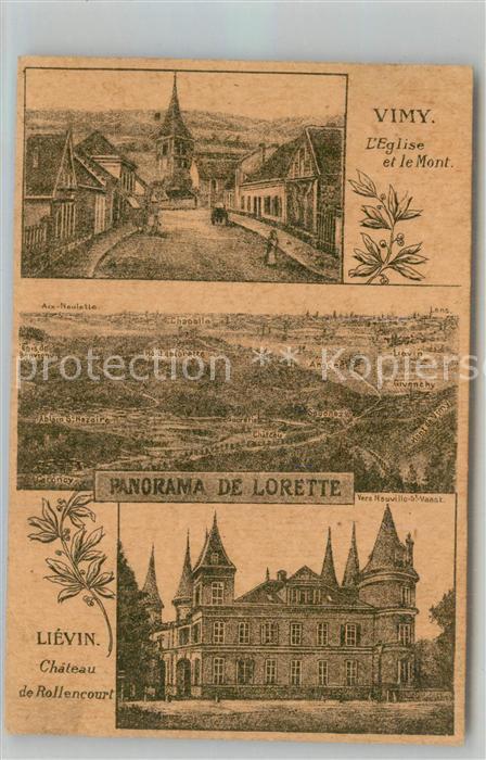 Vimy Eglise Mont Panorama de Lorette