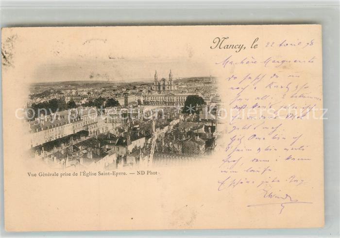 Nancy Lothringen Panorama Eglise Saint Epvre