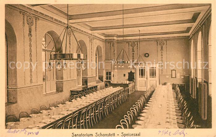 Schonstett Sanatorium Speisesaal