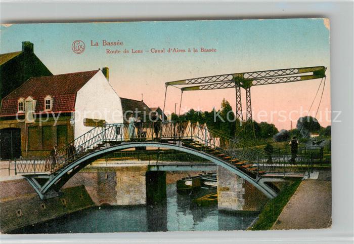 La Bassée Route de Lens Canal d’Aires a la Bassee