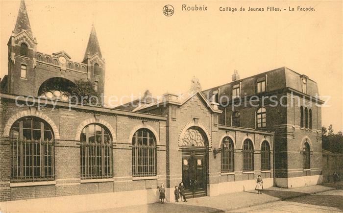 Roubaix College de Jeunes Filles la Facade
