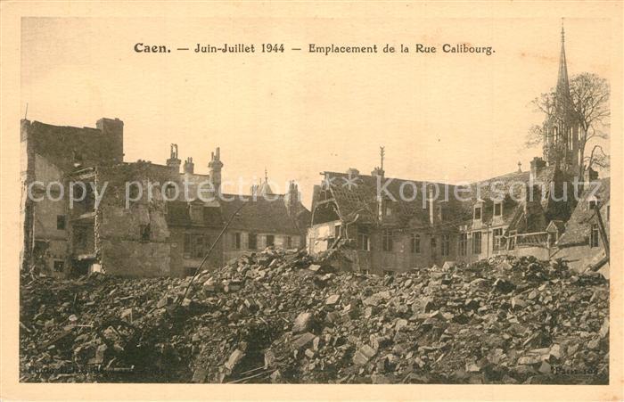 Caen WK1 Emplacement de la Rue Calibourg