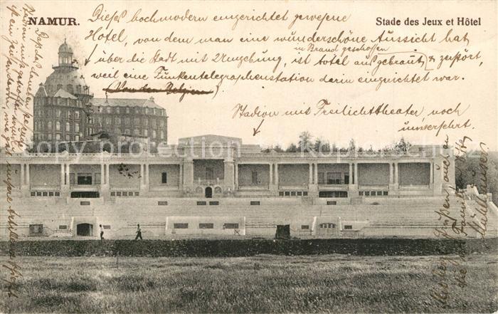 Namur sur Meuse Stade des Jeux et Hotel