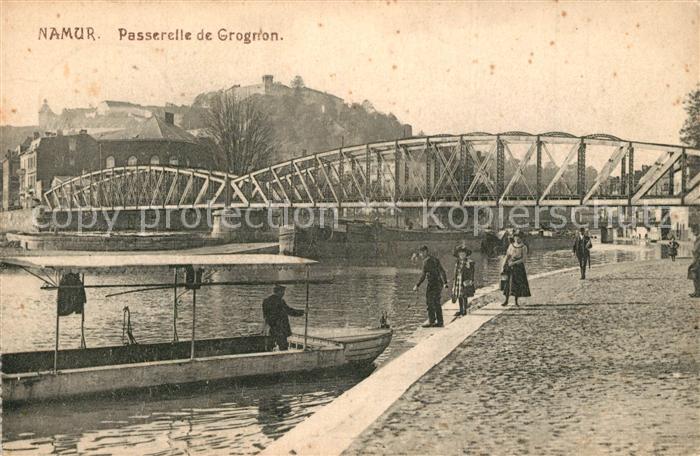 Namur sur Meuse Passerelle de Grognon