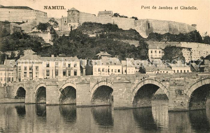 Namur sur Meuse Pont de Jambes et Citadelle