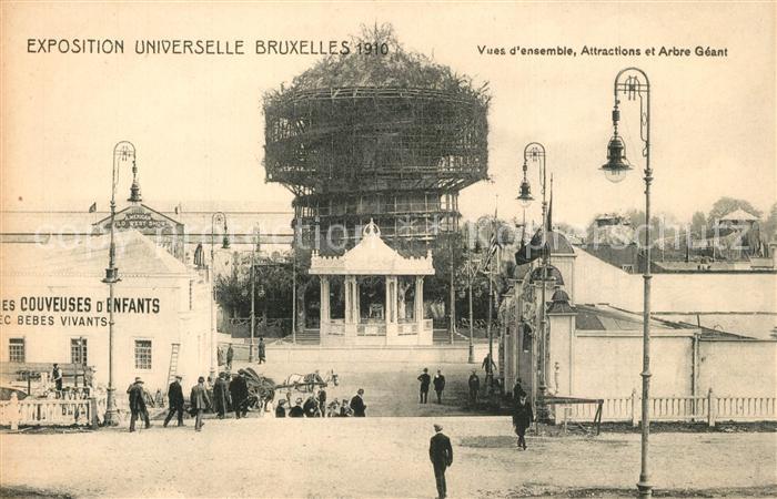 Bruxelles Bruessel Exposition Universelle 1910 Vues d’ensemble Attractions et Ar