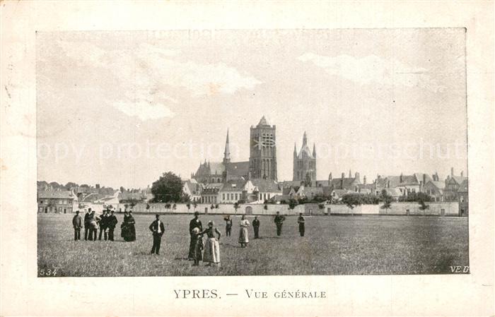 Ypern Ypres Vue generale