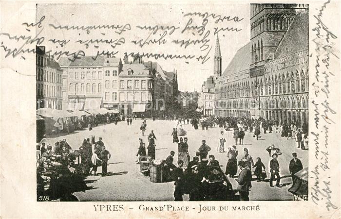 Ypern Ypres Grand Place Jour du Marche