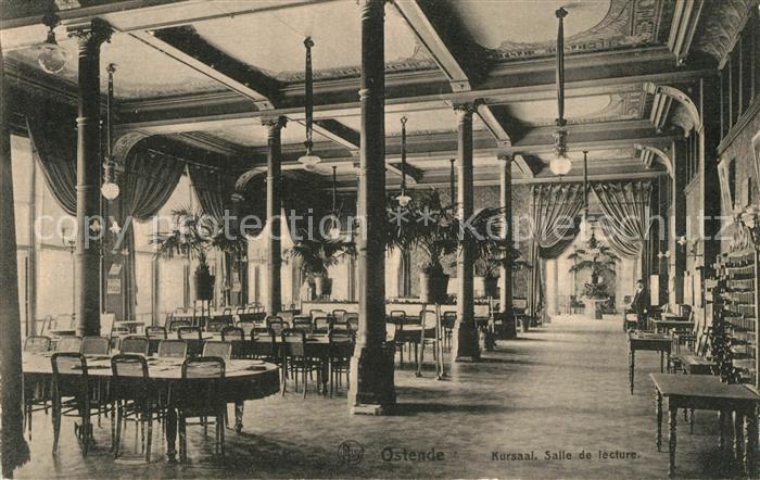 Ostende Oostende Kursaal Salle de lecture
