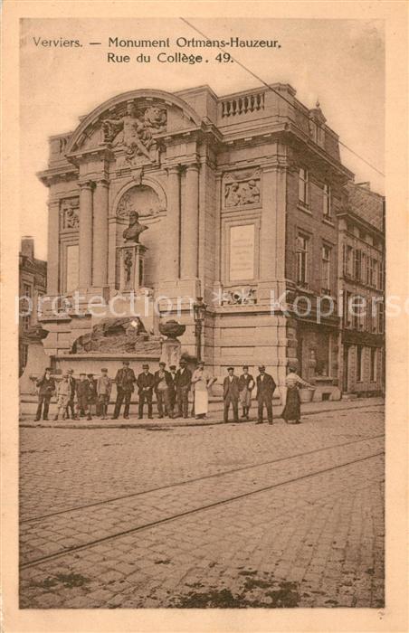 Verviers Liege Wallonie Monument Ortmans Hauzeur Rue du College