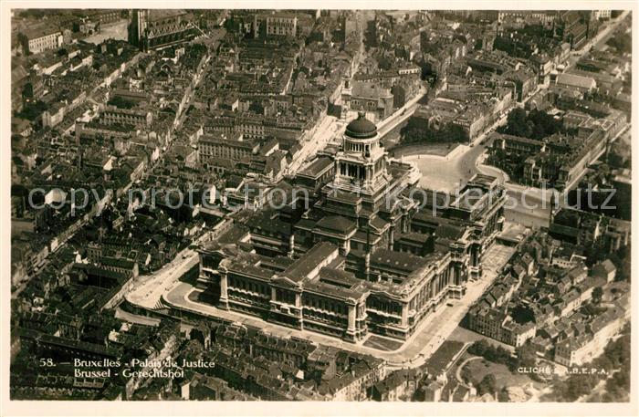Bruxelles Bruessel Palais de Justice Fliegeraufnahme