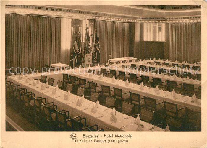 Bruxelles Bruessel Hotel Metropole La Salle de Banquet