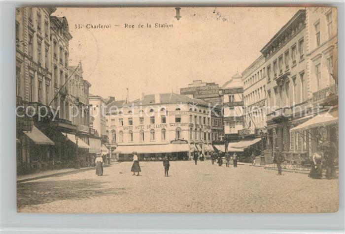 Charleroi Wallonie Rue de la Station