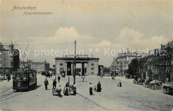 Amsterdam Niederlande Haarlemmerplein Strassenbahn