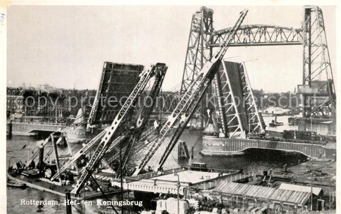 Rotterdam Hef- en Koningsbrug Bruecken