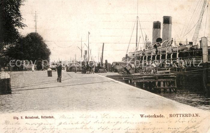 Rotterdam Westerkade Hochseedampfer
