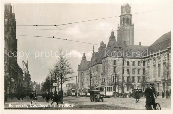 Rotterdam Coolsingel met Stadhuis Rathaus