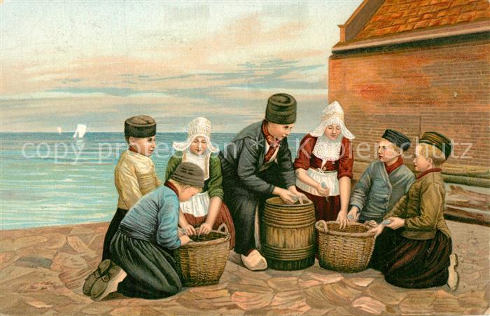 Volendam Trachten Kuenstlerkarte