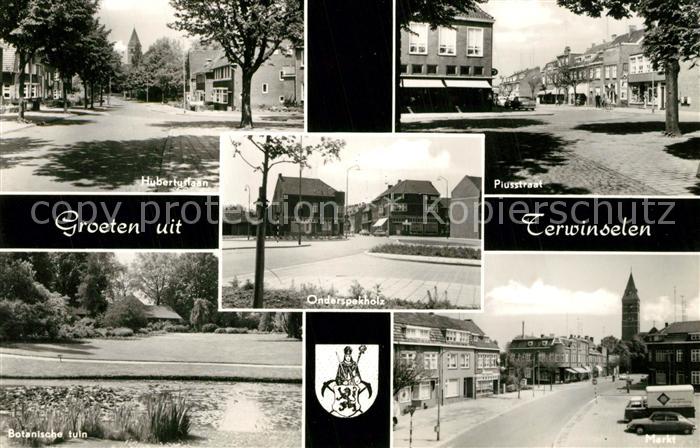Terwinselen Hubertuslaan Botanische tuin Onderspekholz Piusstraat Markt Kerk