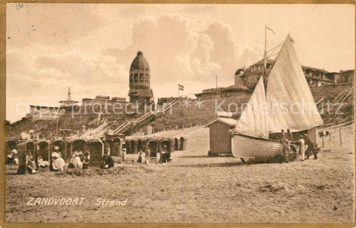 Zandvoort Holland Strand Segelboot