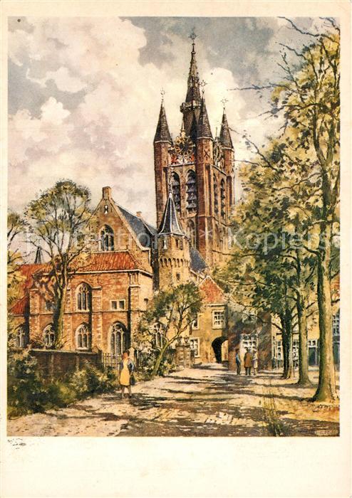 Delft Prinsenhof Roodenburg Kuenstlerkarte