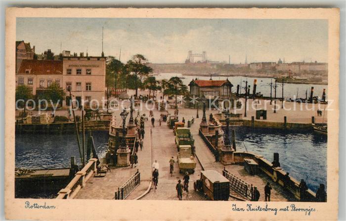 Rotterdam Jan Kuitenbrug met Boompjes