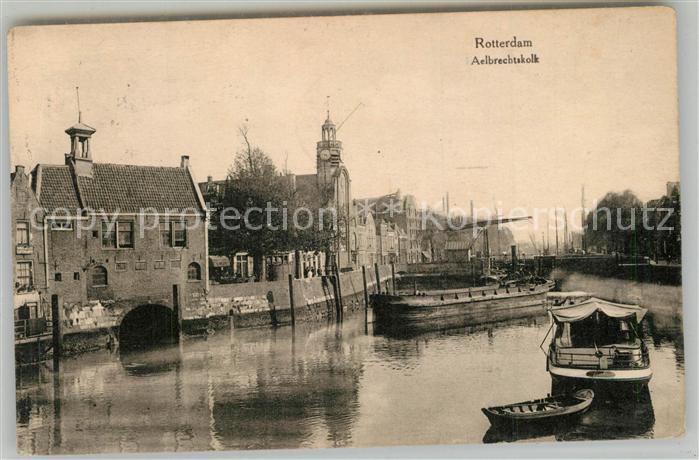 Rotterdam Aelbrechtskolk Hafen Boote Kanal